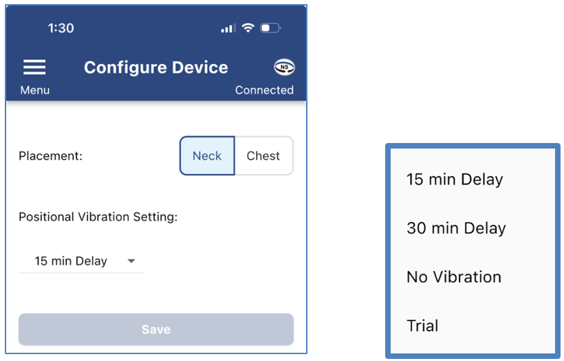 Instructions on how to configure your device